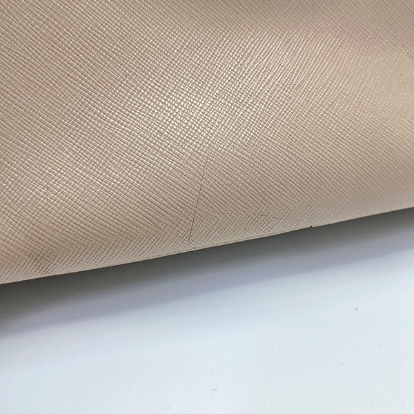 Authenticated pre-owned  Galleria Small Calfskin Beige - Shoulder Bag at Looply