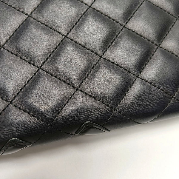 Authenticated pre-owned  Cambon Quilted Calfskin Black Wallet - Wallet at Looply