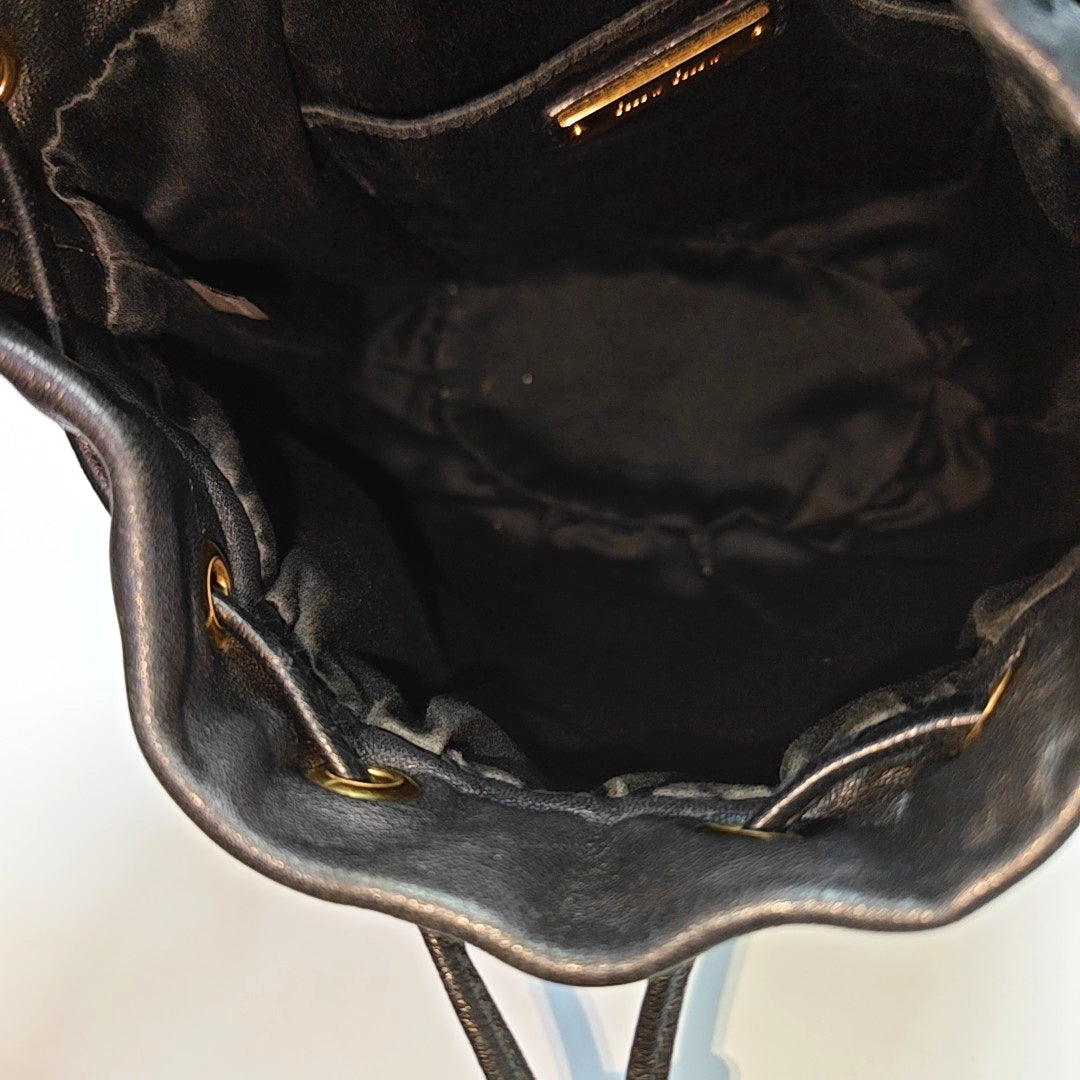 Matelassé Lambskin Black