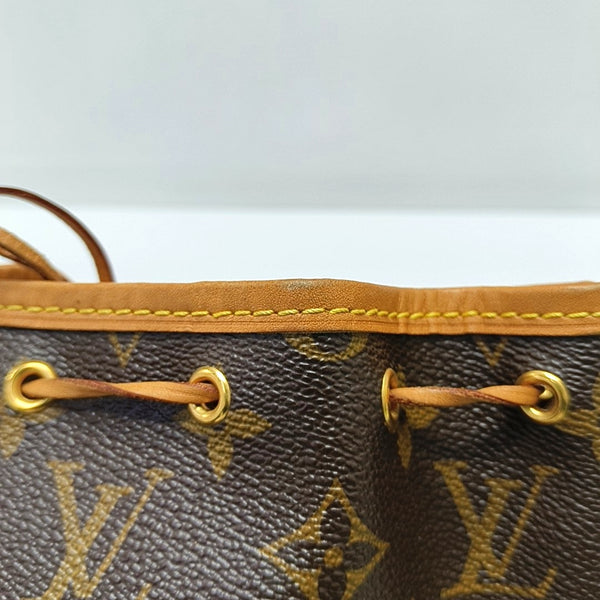 Authenticated pre-owned  Néonoé Nano Monogram Coated Canvas Brown - Shoulder Bag at Looply