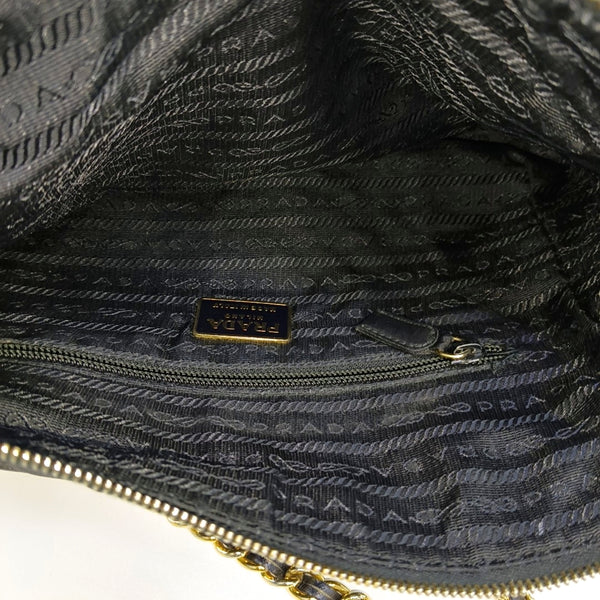 Nylon Quilted Nylon Black