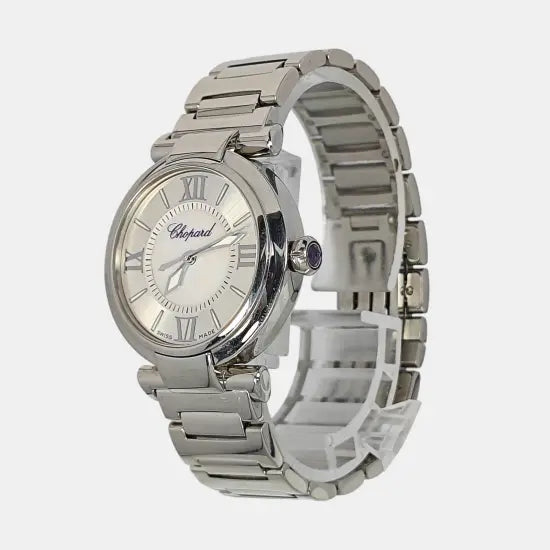 PREMIERE Reloj de cuarzo de acero inoxidable negro de 20 mm