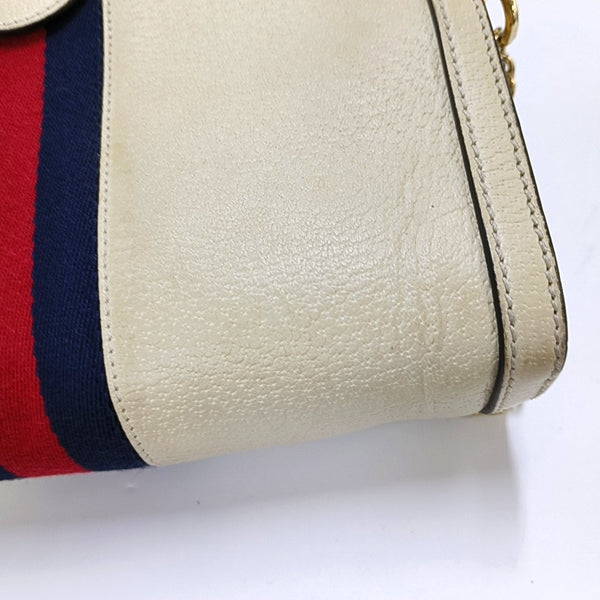 Authenticated pre-owned  Ophidia Small Calfskin White - Shoulder Bag at Looply