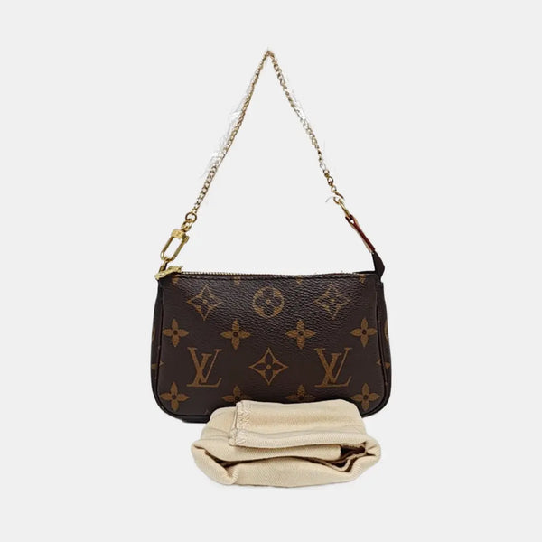 ACCESSOIRES Mini Monogram Coated Canvas Brown