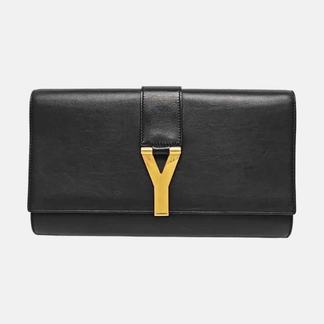 Authenticated pre-owned  Chyc Y Ligne Calfskin Black - Clutch at Looply