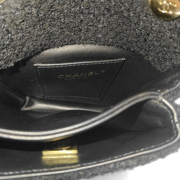 Fabric Shoulder Bag Black
