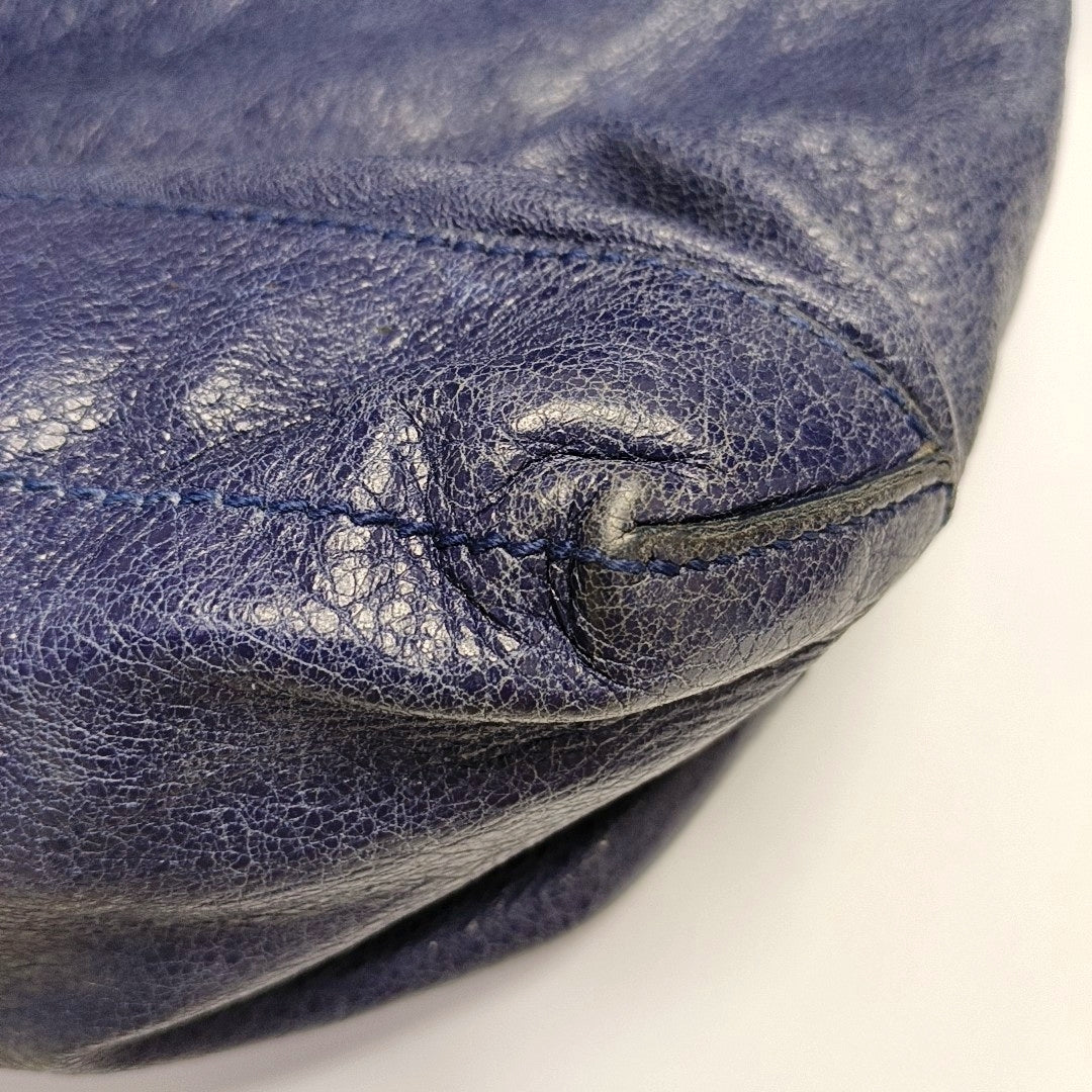 Authenticated pre-owned  Classic City Calfskin Blue - Shoulder Bag at Looply