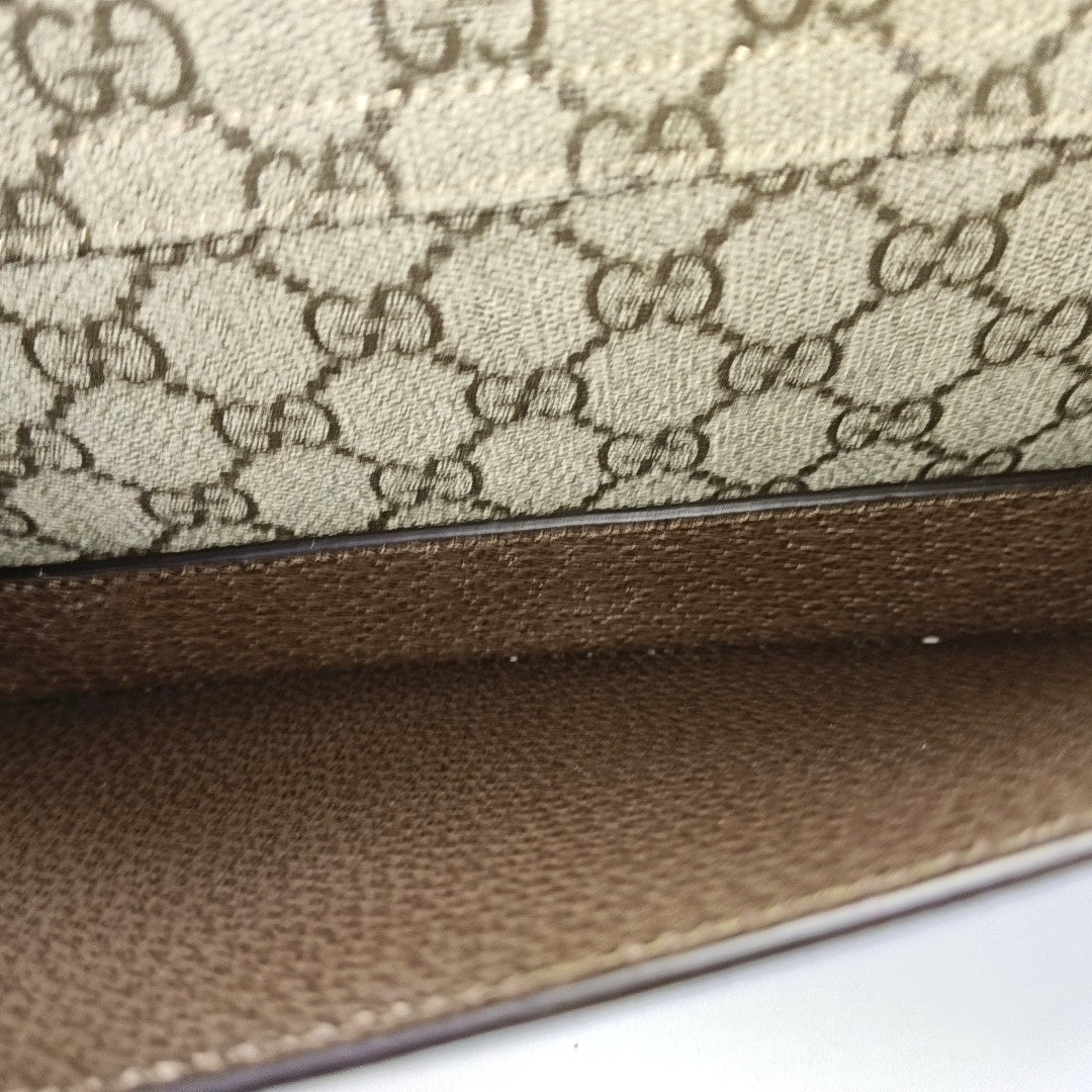 Authenticated pre-owned  Blondie Monogram Coated Canvas Beige - Shoulder Bag at Looply