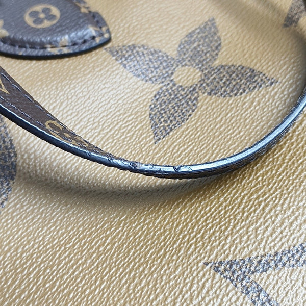 Authenticated pre-owned  Onthego GM Monogram Coated Canvas Brown - Shoulder Bag at Looply