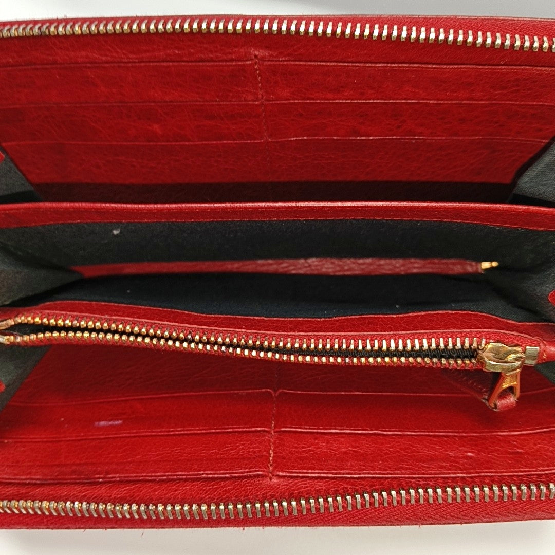 Authenticated pre-owned  Classic City Lambskin Red Wallet - Wallet at Looply