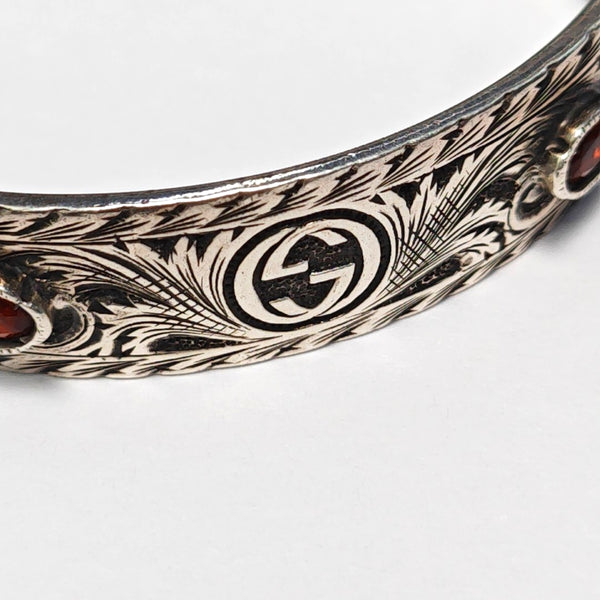 Authenticated pre-owned  Marche Des Mervielles Tiger Cuff 925 Sterling Silver Bracelet - Bracelet at Looply