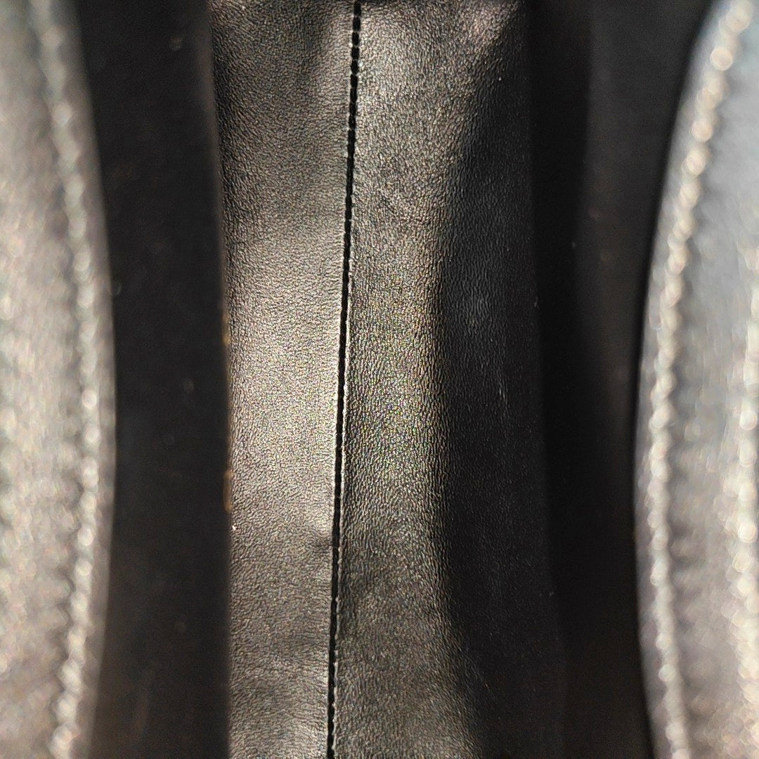 Jolie Top Handle Mini Cannage Lambskin Black
