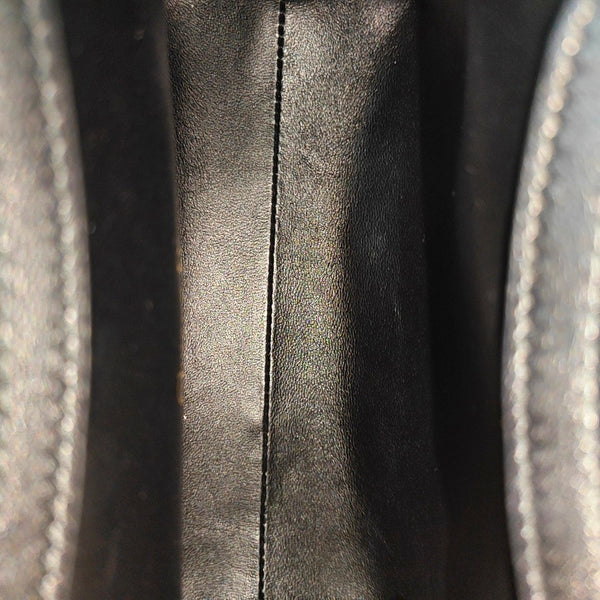 Jolie Top Handle Mini Cannage Lambskin Black