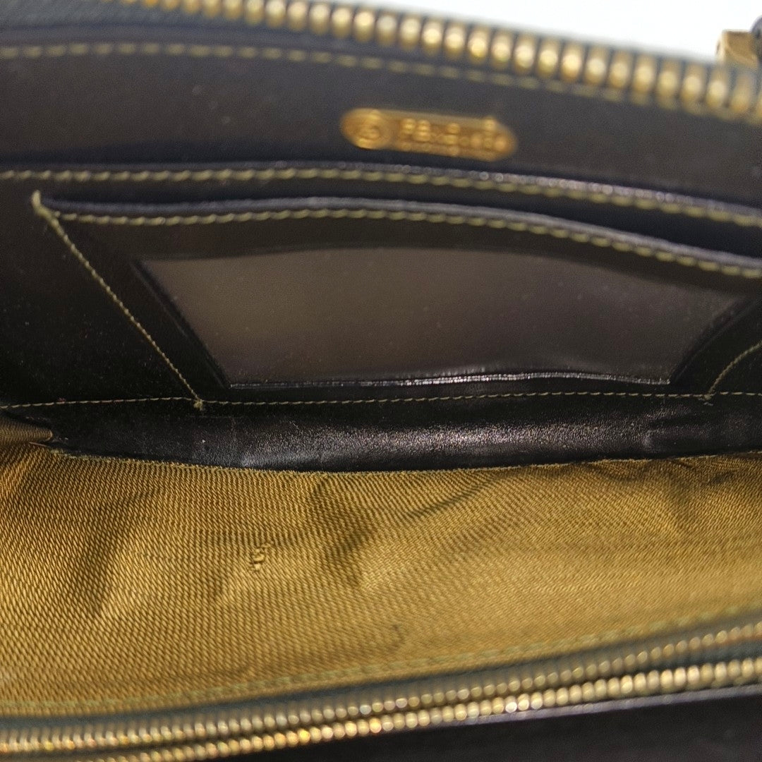 Canvas Top Handle Bag Brown