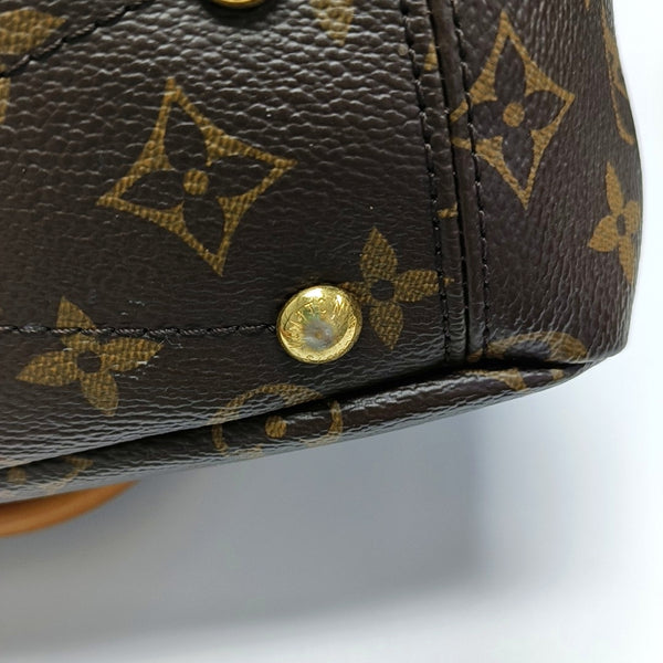 Authenticated pre-owned  Pallas BB Monogram Coated Canvas Brown - Shoulder Bag at Looply