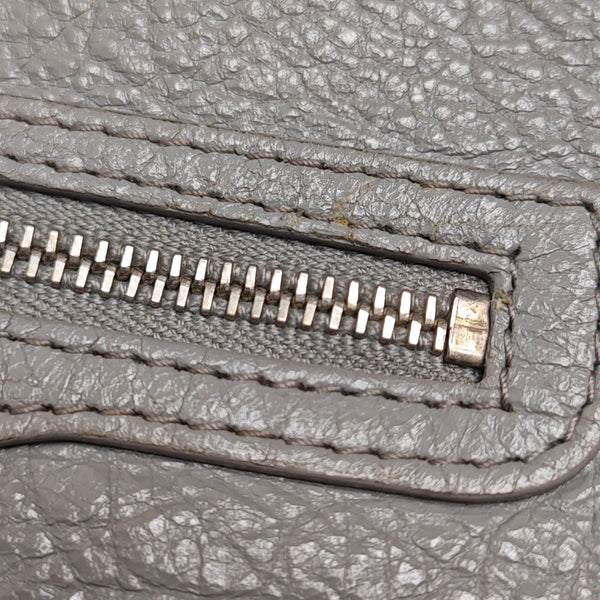 Authenticated pre-owned  Classic Metallic Edge City Lambskin Gray - Clutch at Looply