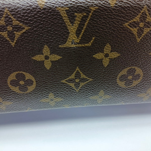 Authenticated pre-owned  Pallas Monogram Coated Canvas Brown - Clutch at Looply