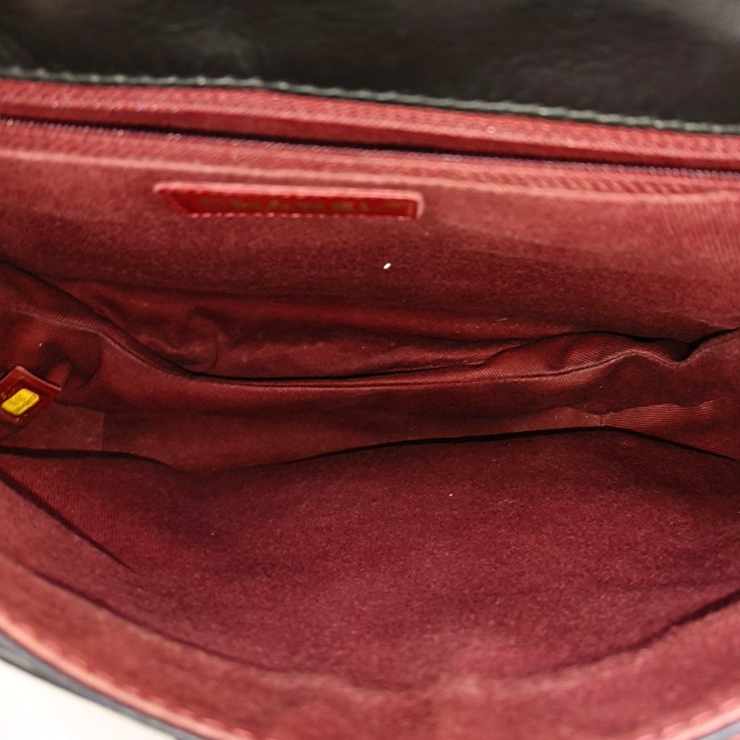 Quilted Calfskin Shoulder Bag Black