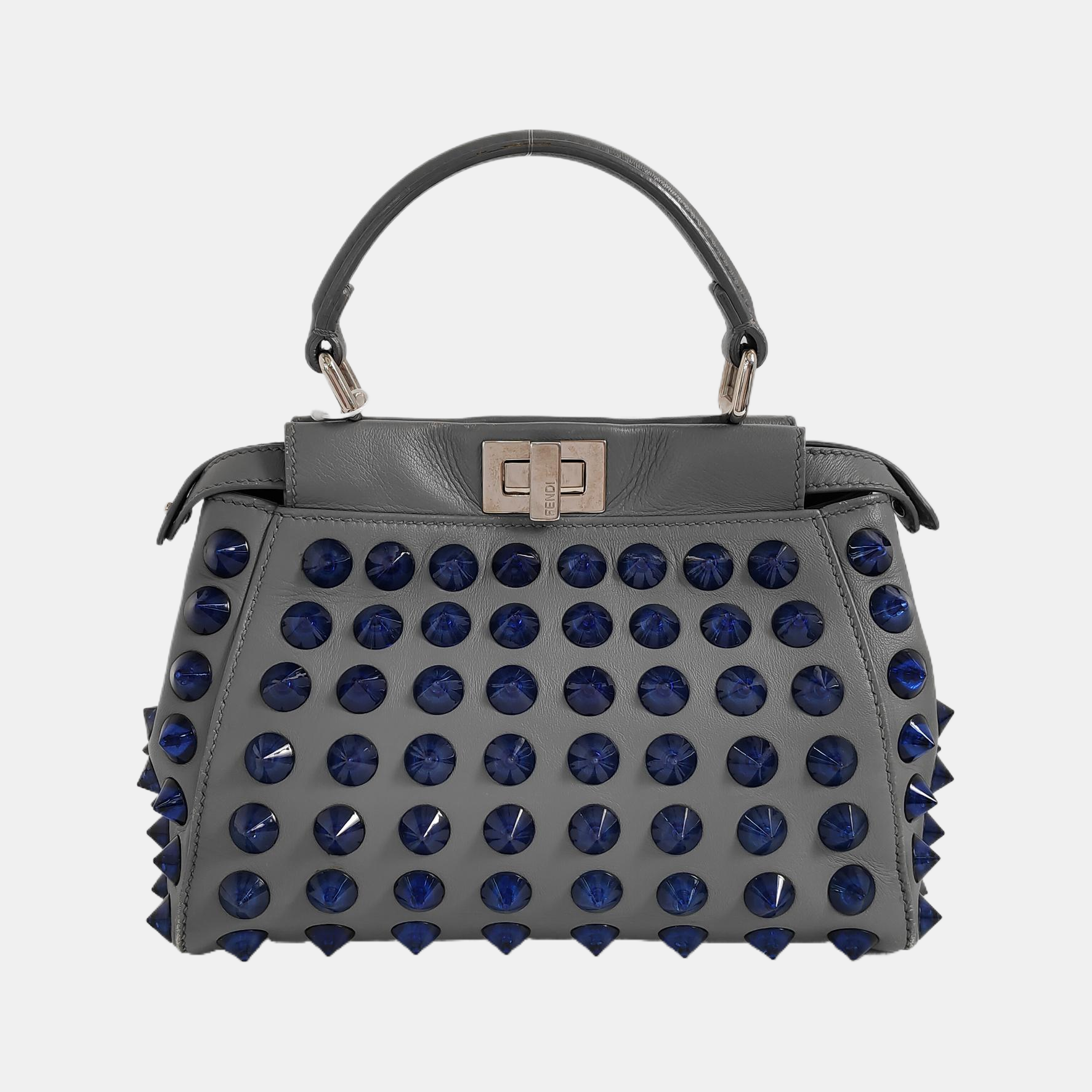 Authenticated pre-owned  Peekaboo Mini Calfskin Gray - Handbags at Looply