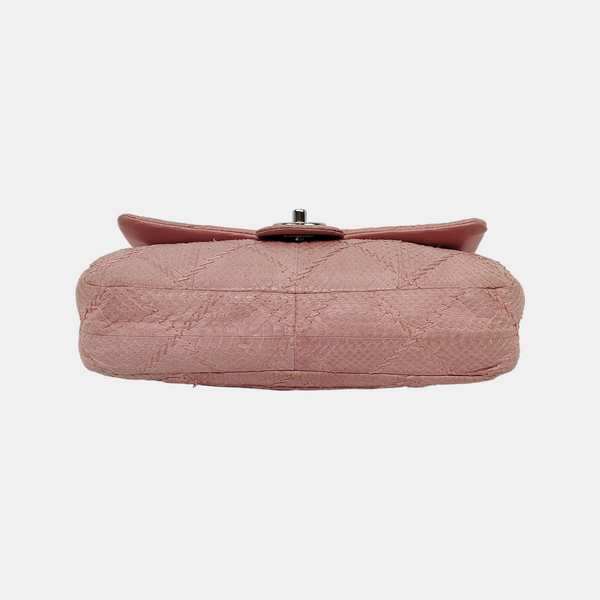Authenticated pre-owned  Classic Flap Quilted Python Pink - Handbags at Looply