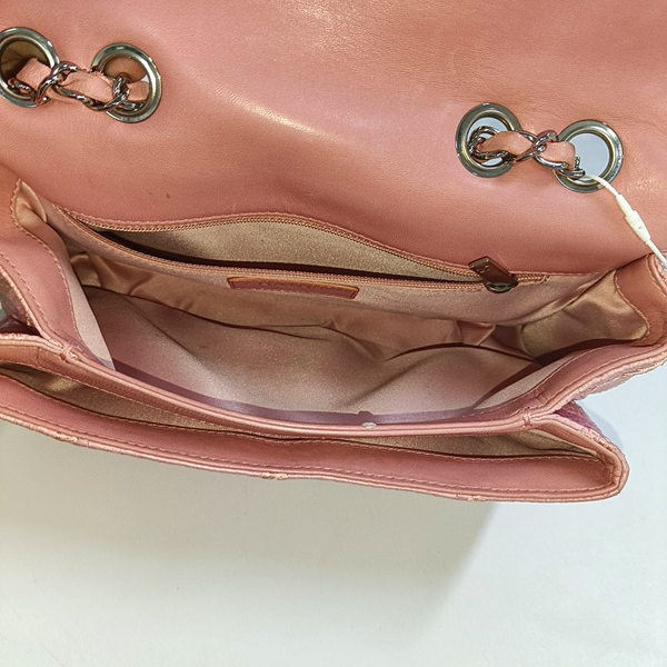 Authenticated pre-owned  Classic Flap Quilted Python Pink - Handbags at Looply