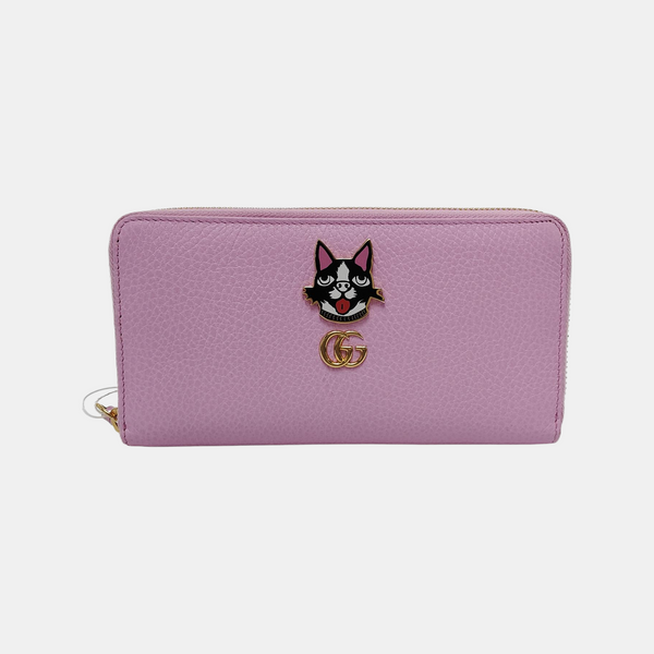 Authenticated pre-owned  GG Marmont Calfskin Pink Wallet - Wallet at Looply