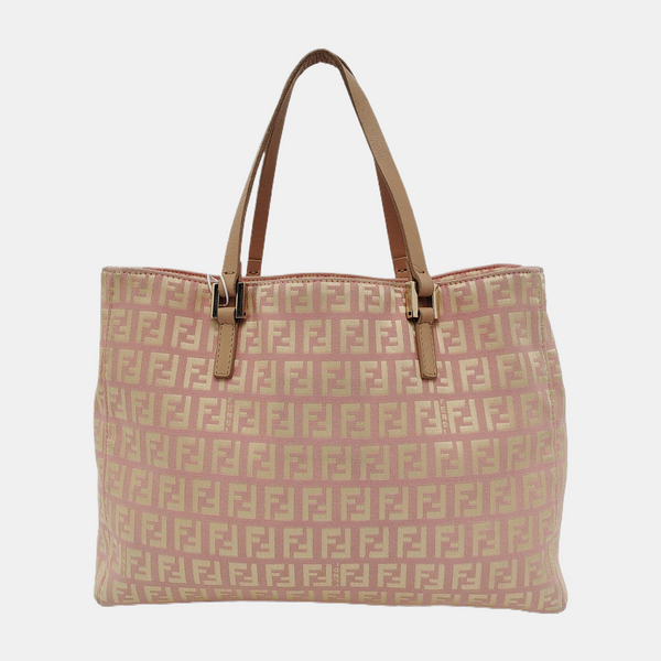 Authenticated pre-owned  Zucchino Fabric Pink - Top Handle Bag at Looply