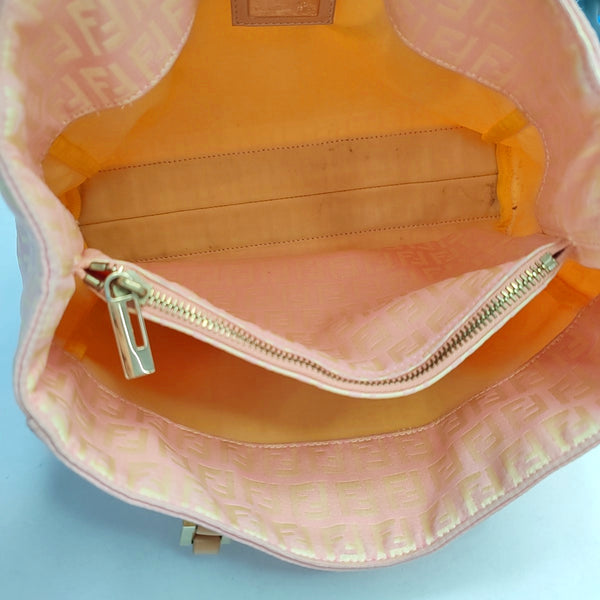 Authenticated pre-owned  Zucchino Fabric Pink - Top Handle Bag at Looply