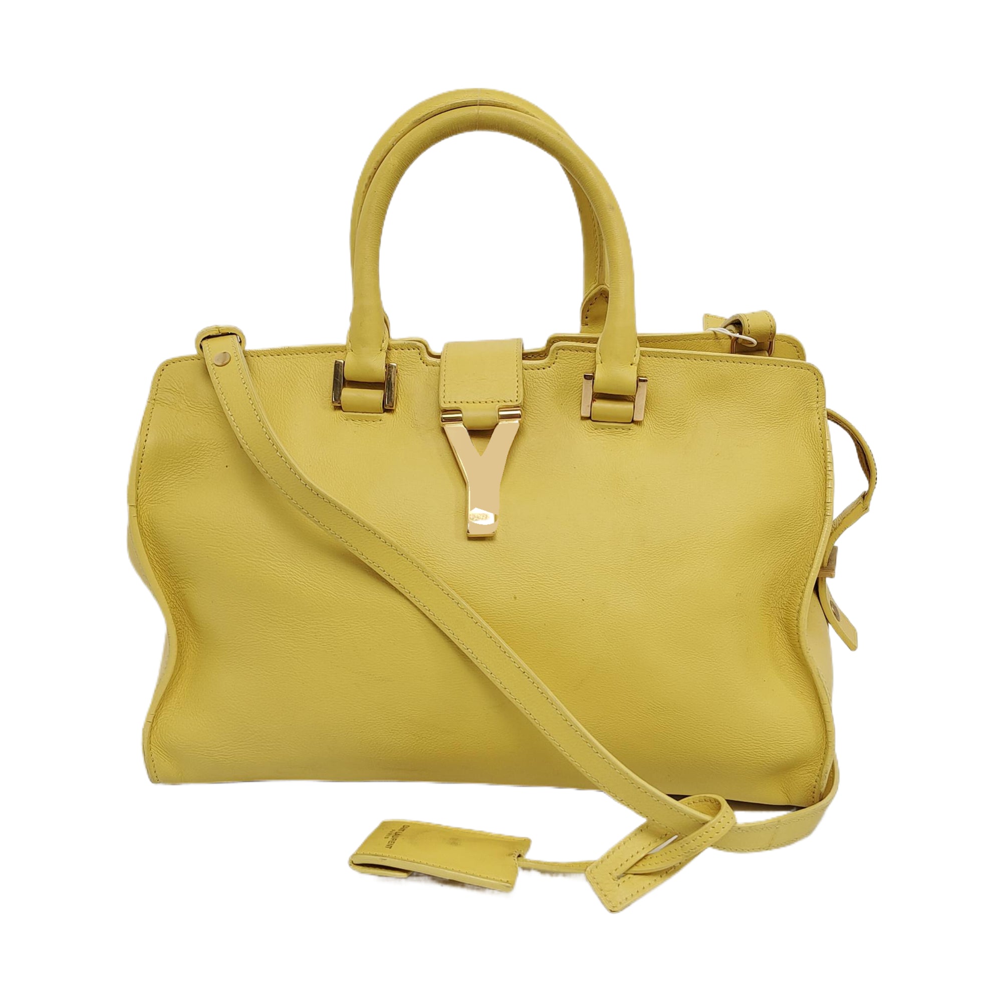 Authenticated pre-owned  Chyc Y Ligne Small Calfskin Yellow - Shoulder Bag at Looply