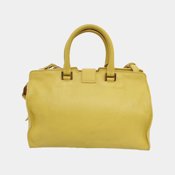 Authenticated pre-owned  Chyc Y Ligne Small Calfskin Yellow - Shoulder Bag at Looply