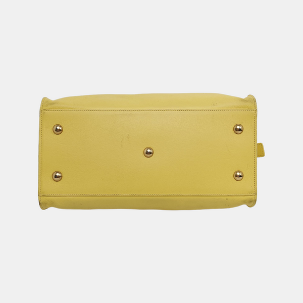 Authenticated pre-owned  Chyc Y Ligne Small Calfskin Yellow - Shoulder Bag at Looply