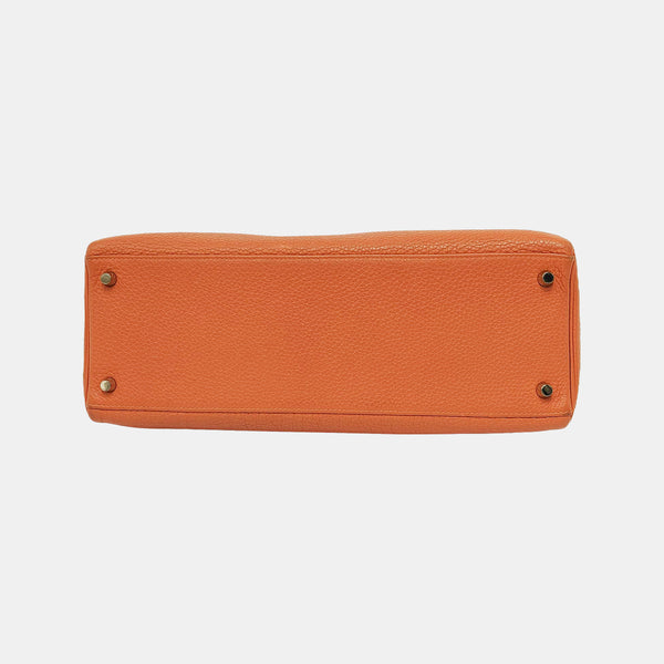 Authenticated pre-owned  Kelly 35 Togo Orange - Shoulder Bag at Looply