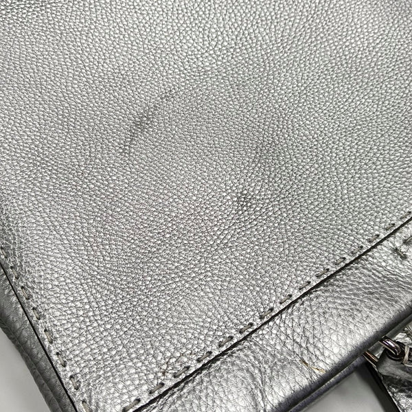 Authenticated pre-owned  Peekaboo Calfskin Silver - Shoulder Bag at Looply