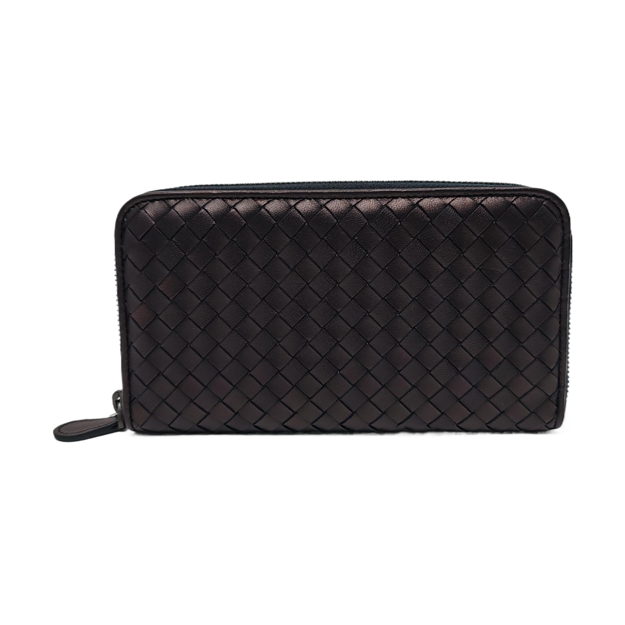 Authenticated pre-owned  Intrecciato Calfskin Purple Wallet - Wallet at Looply