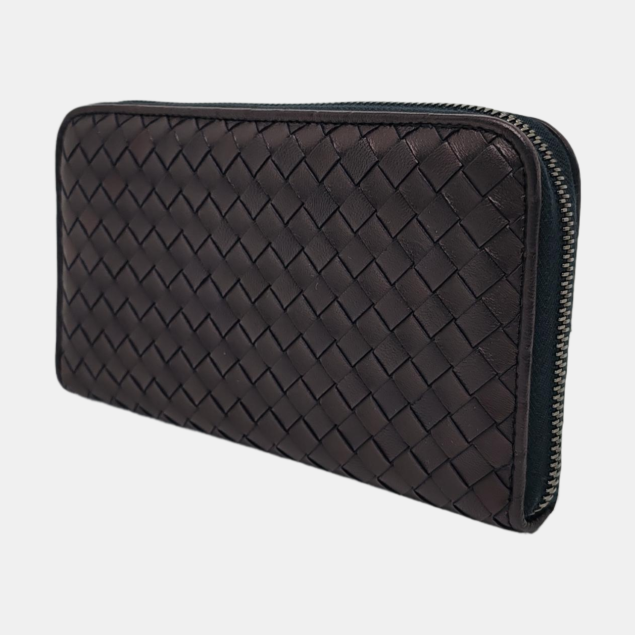 Authenticated pre-owned  Intrecciato Calfskin Purple Wallet - Wallet at Looply