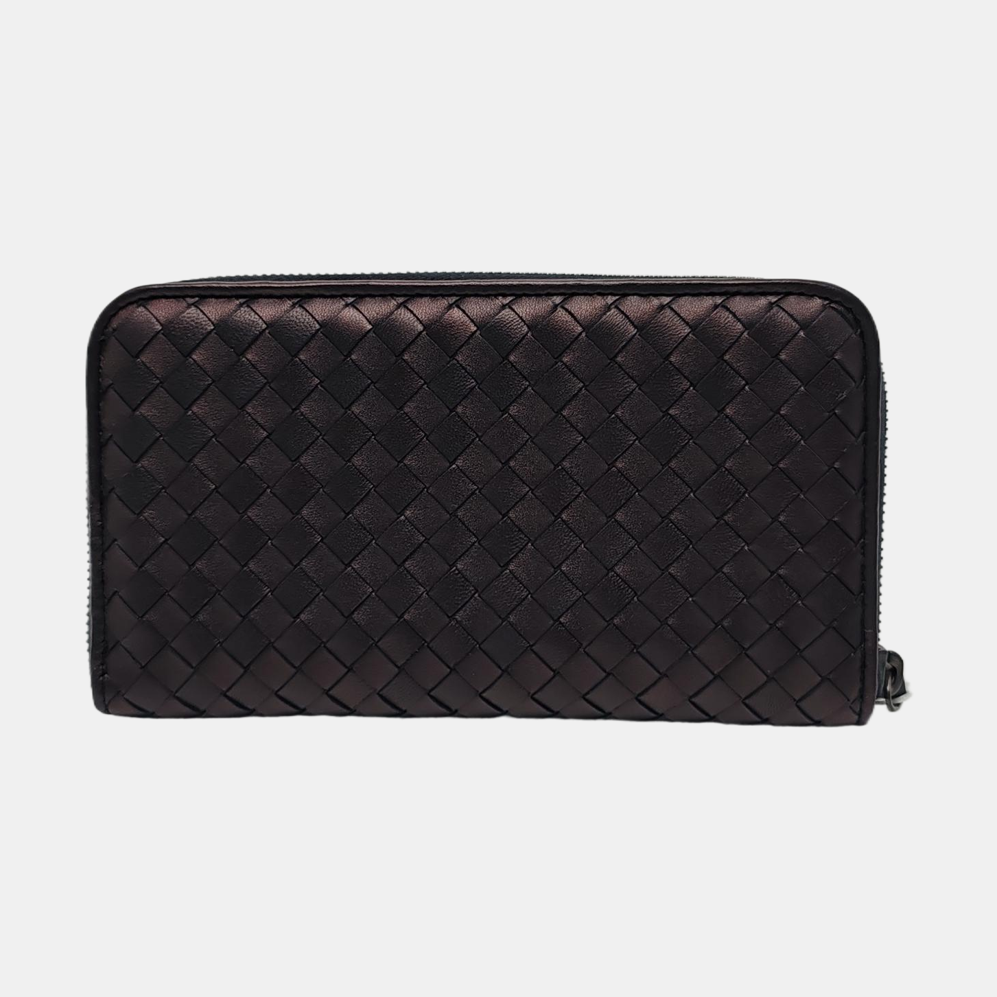 Authenticated pre-owned  Intrecciato Calfskin Purple Wallet - Wallet at Looply