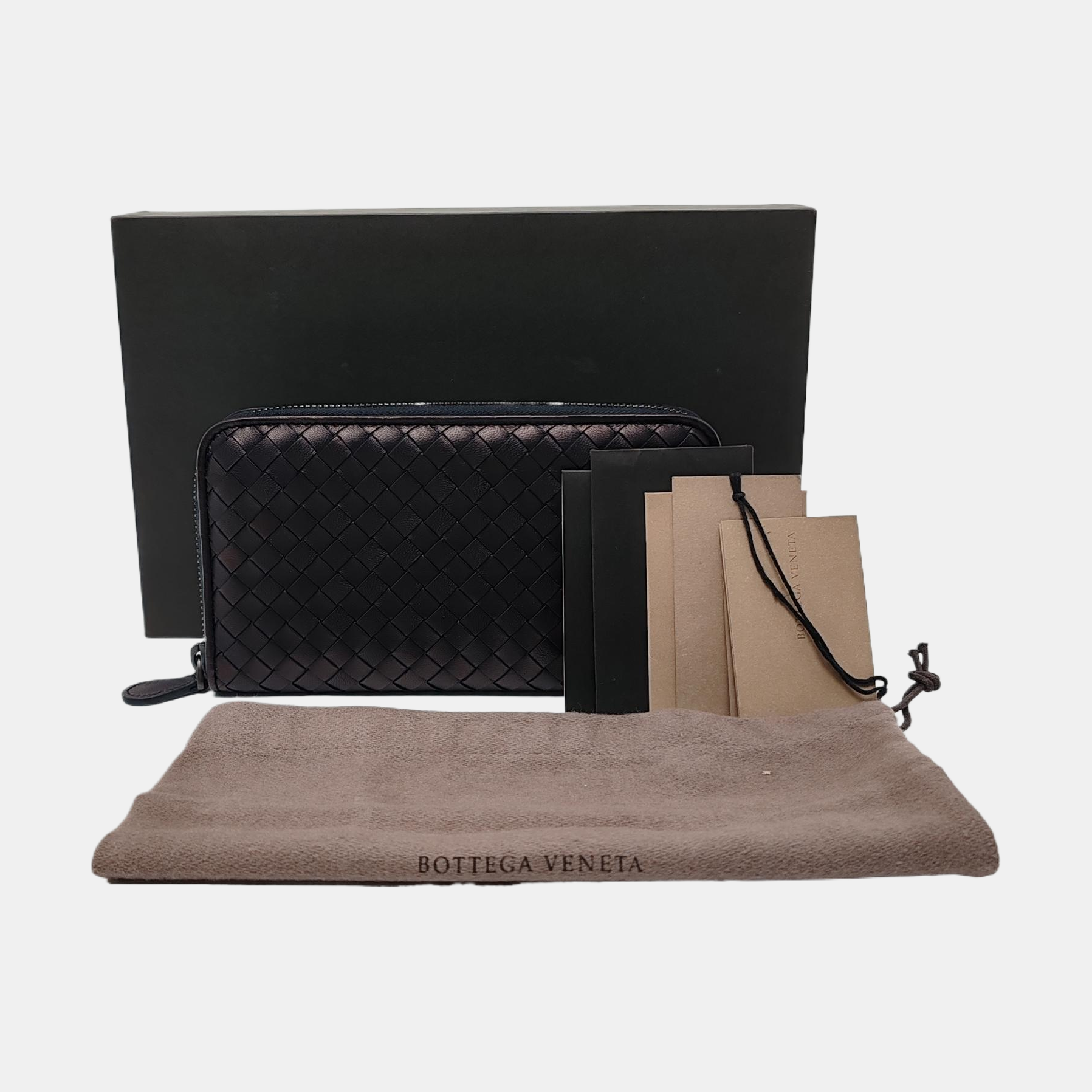 Authenticated pre-owned  Intrecciato Calfskin Purple Wallet - Wallet at Looply