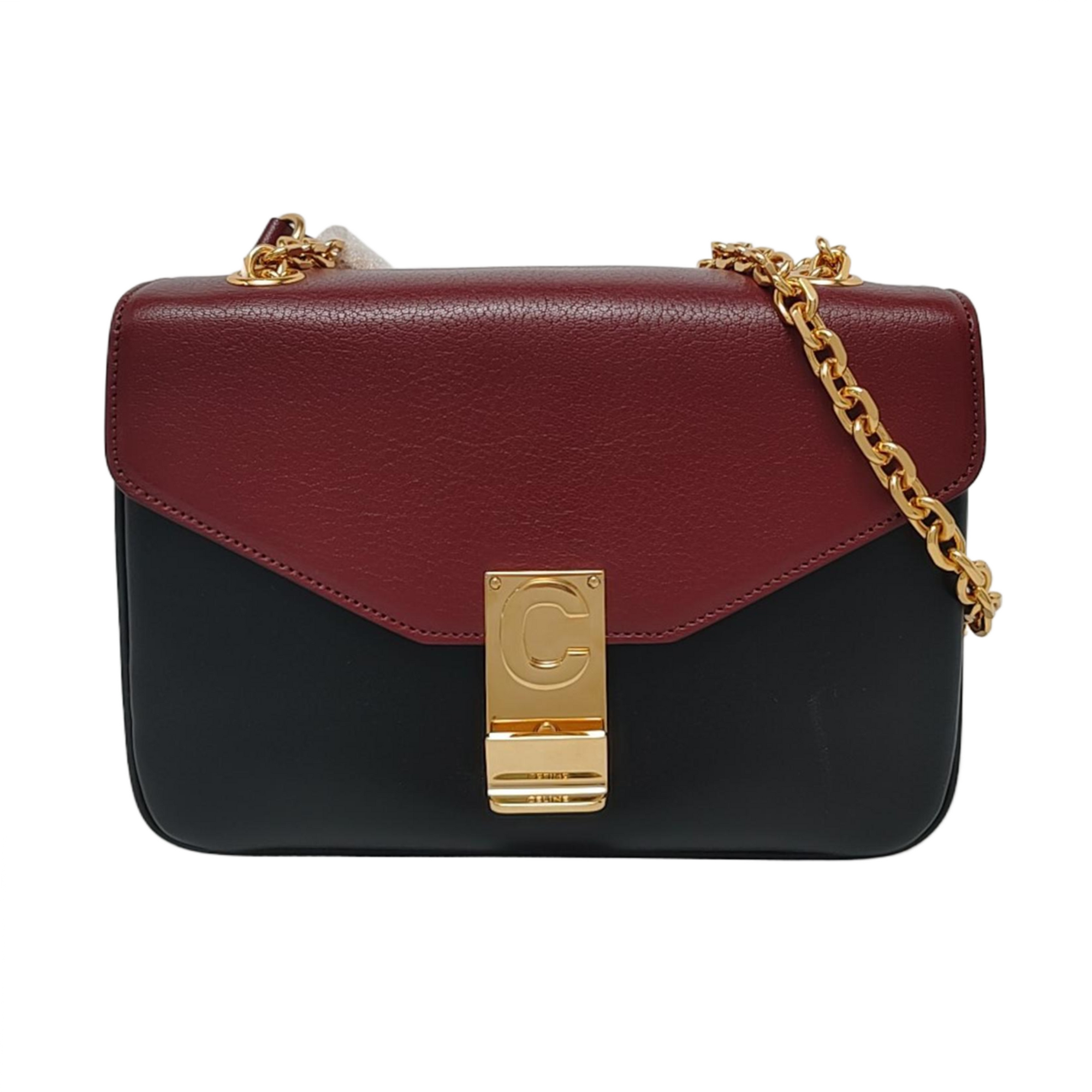 Authenticated pre-owned  C Medium Calfskin Black - Shoulder Bag at Looply
