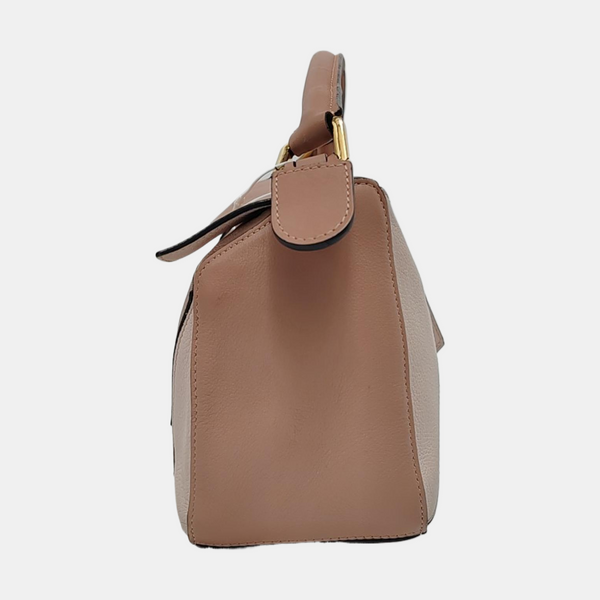 Authenticated pre-owned  Puzzle Small Calfskin Beige - Shoulder Bag at Looply