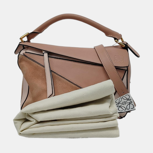 Authenticated pre-owned  Puzzle Small Calfskin Beige - Shoulder Bag at Looply