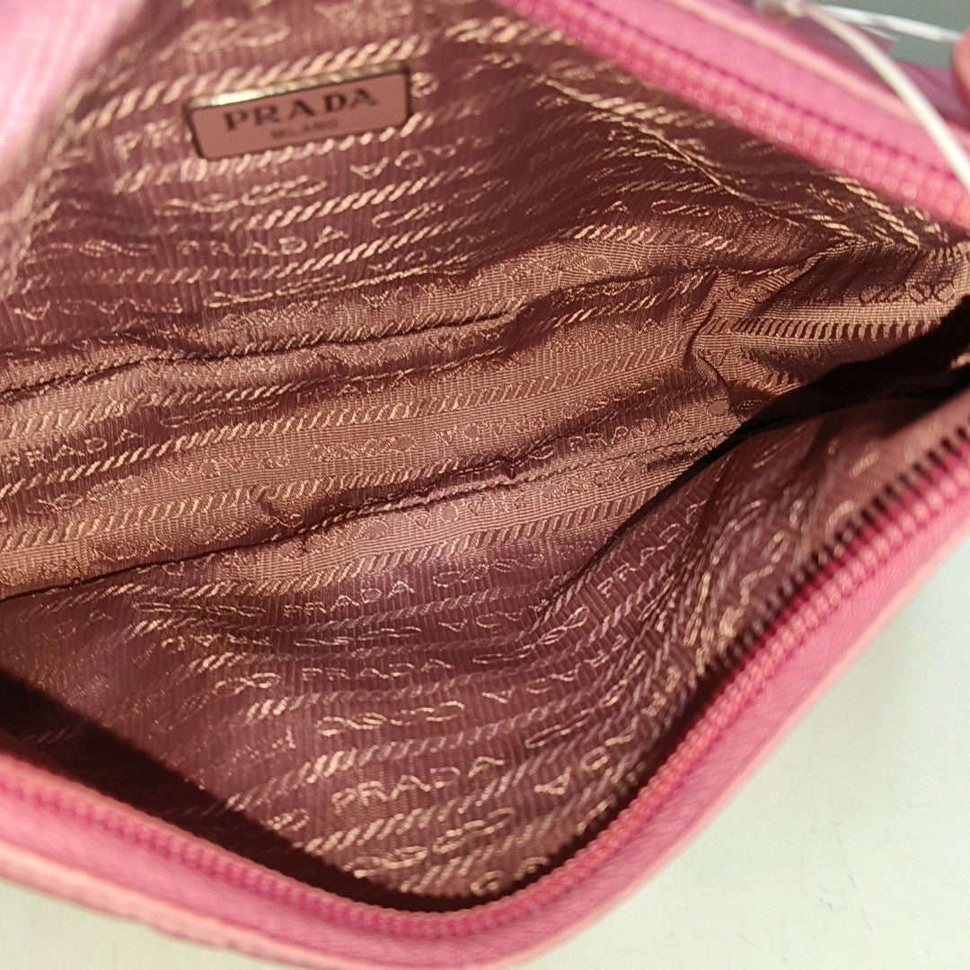 Authenticated pre-owned  Re-Edition2000 Mini Nylon Pink - Top Handle Bag at Looply