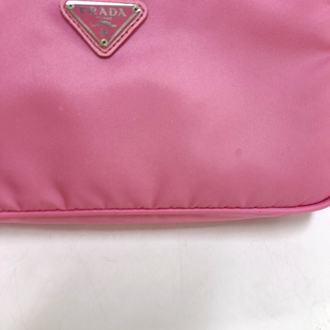 Authenticated pre-owned  Re-Edition2000 Mini Nylon Pink - Top Handle Bag at Looply