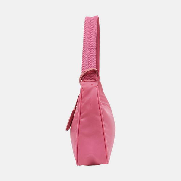 Authenticated pre-owned  Re-Edition2000 Mini Nylon Pink - Top Handle Bag at Looply