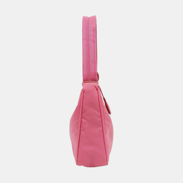 Authenticated pre-owned  Re-Edition2000 Mini Nylon Pink - Top Handle Bag at Looply