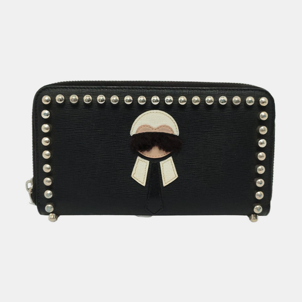 Authenticated pre-owned  Karlito Calfskin Black Wallet - Wallet at Looply