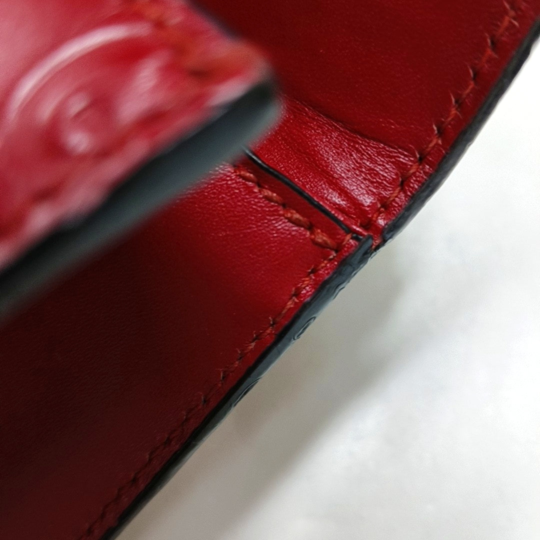 Authenticated pre-owned  Padlock Small Monogram Calfskin Red - Crossbody Bag at Looply