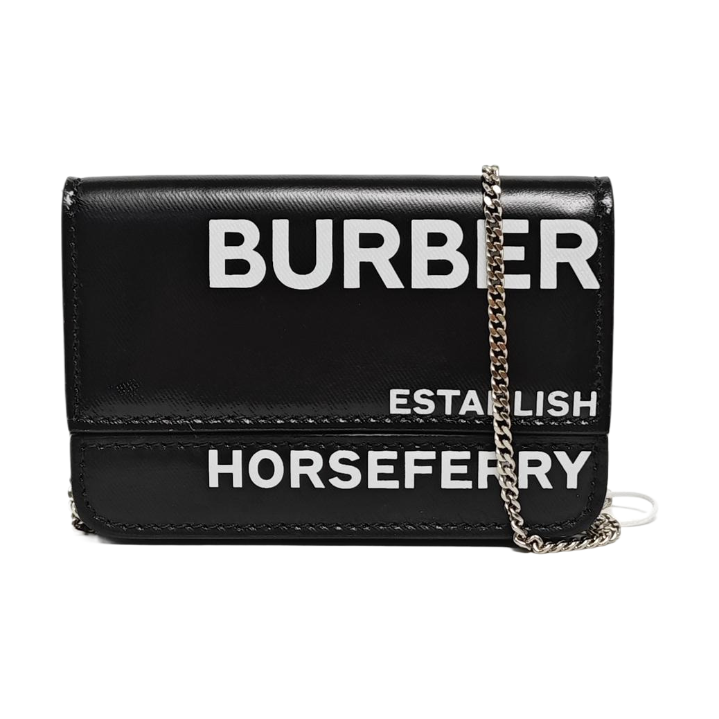 Authenticated pre-owned  Horseferry Coated Canvas Black - Shoulder Bag at Looply