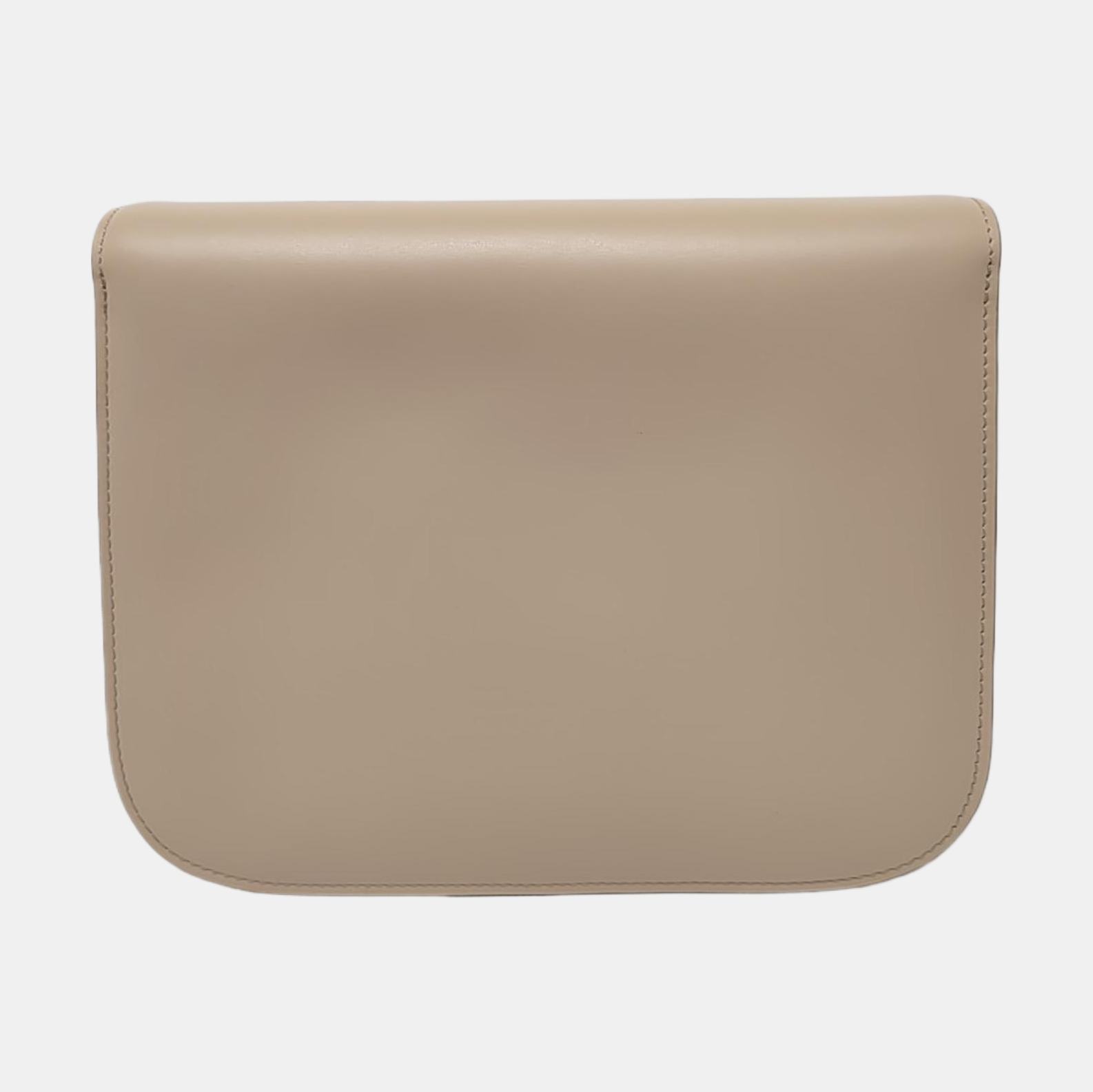 Authenticated pre-owned  Classic Box Medium Leather Beige - Crossbody Bag at Looply