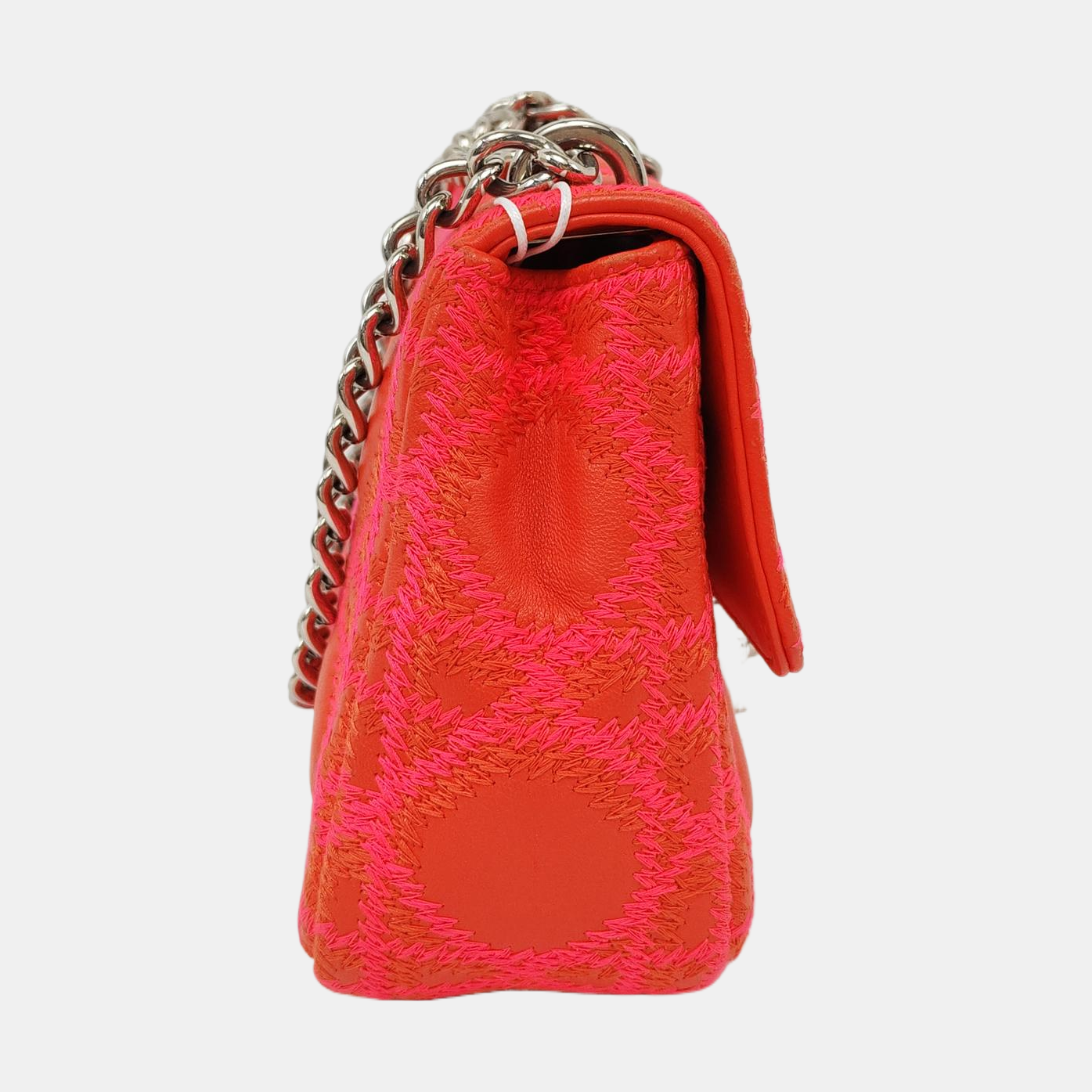Authenticated pre-owned  Miss Dior Quilted Damier Calfskin Red - Shoulder Bag at Looply