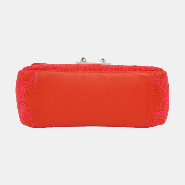 Authenticated pre-owned  Miss Dior Quilted Damier Calfskin Red - Shoulder Bag at Looply